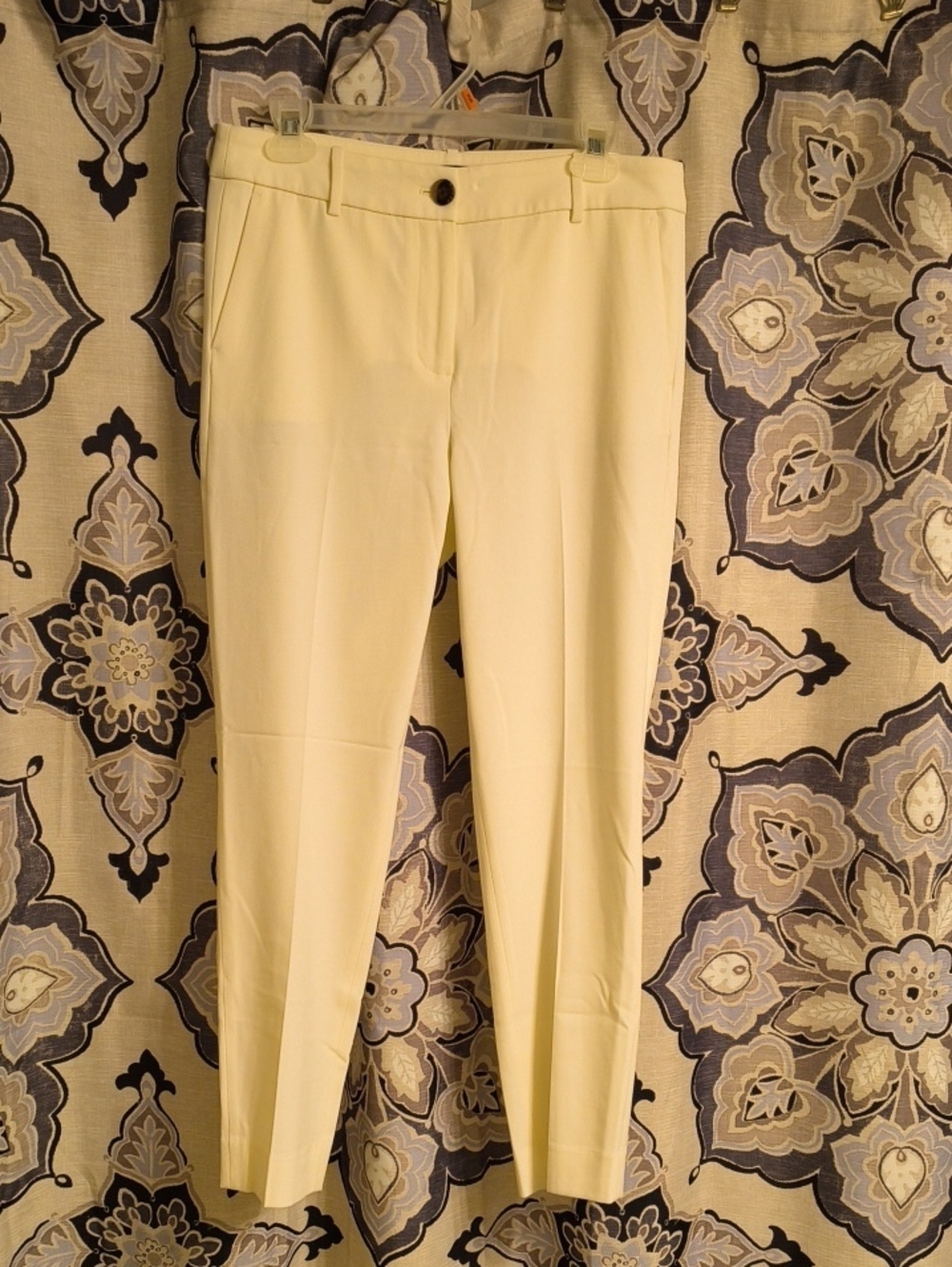 J Crew Classic Women's Cream Dress Pants - Tailored Straight Leg